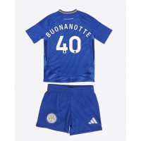 Leicester City Facundo Buonanotte #40 Domáci Detský futbalový dres 2024-25 Krátky Rukáv (+ trenírky)